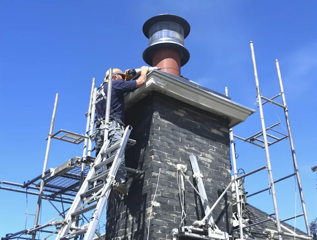Sturdy chimney crown finished by Hawthorne Chimney Sweep in Hawthorne, CA