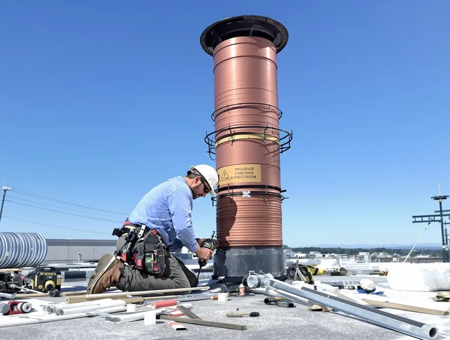 Installed chimney liner by Hawthorne Chimney Sweep in Hawthorne, CA