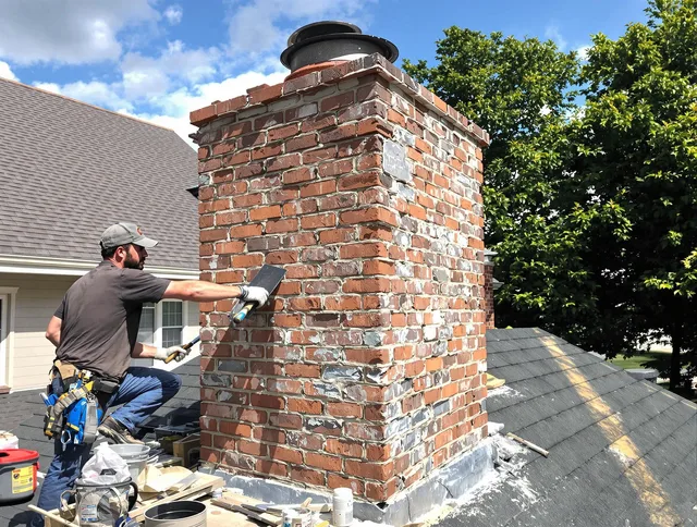 Completed chimney rebuild by Hawthorne Chimney Sweep in Hawthorne, CA