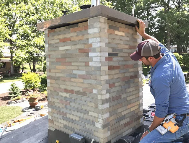 Hawthorne Chimney Sweep completing a modern chimney remodel in Hawthorne, CA