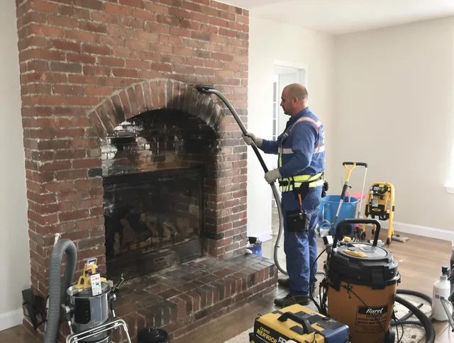 Hawthorne Chimney Sweep expert performing detailed chimney sweep in Hawthorne, CA