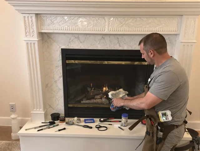 Hawthorne Chimney Sweep performing fireplace maintenance in Hawthorne, CA